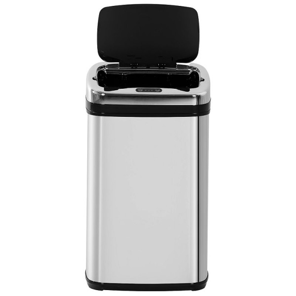 HOMCOM Sensor Mülleimer 30L Edelstahl Automatischer Mülleimer mit Bewegungssensor, 03-0024
