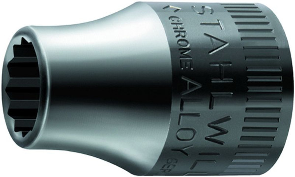 STAHLWILLE 10 mm (3/8") Steckschlüsseleinsatz Nr.45aP Schlüsselweite 5/16 " Länge 25 mm, 02430020