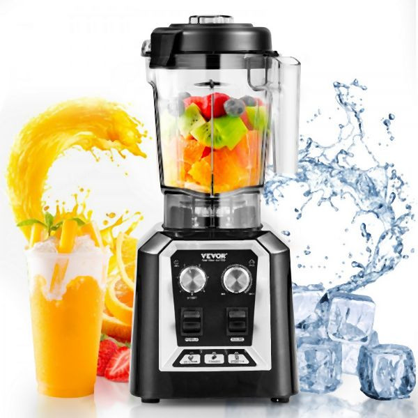 VEVOR Mixer Kommerzieller Standmixer Smoothie Maker 2L Universal Mixer 2200W, TSSBJ20L1400WO5FOV2
