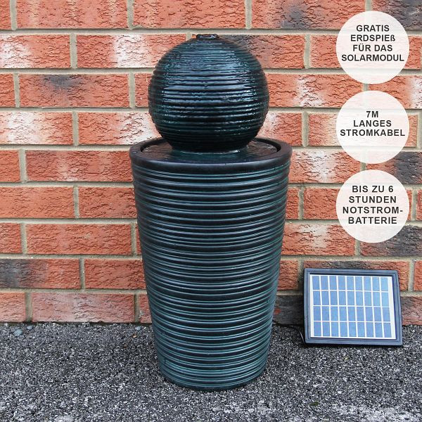Monster Kugelbrunnen Schwarz, Pumpe: 100-350 l/h, 27602, 5055986140566