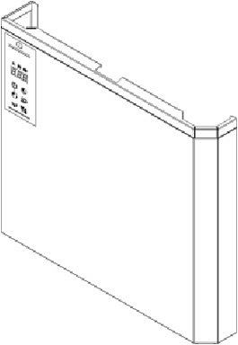 ZANUSSI Frontpaneel mit Steuerung vorn, anstatt Steuerung auf der Ecke, für doppelwandige Geräte, 406864373