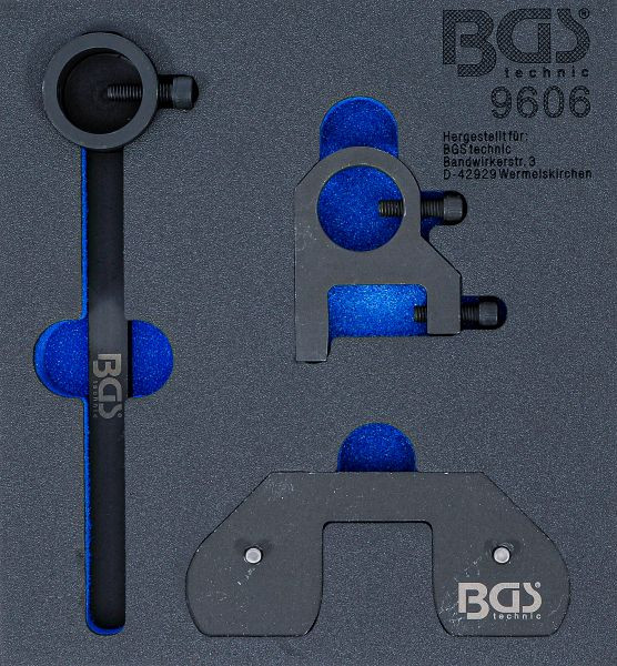 BGS Werkstattwageneinlage 1/6: Ausgleichswellen-Einstellwerkzeug-Satz, für Land Rover, Citroen, Mitsubishi, Peugeot, Ford 2.2 DOHC Diesel-Motoren, 9606