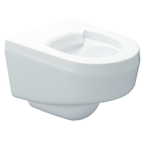 KWC T-WC, GFK, wandhängend, Hinterwandmontage, weiß, Sitzfläche weiß, 400x370x510 mm, 2030039303