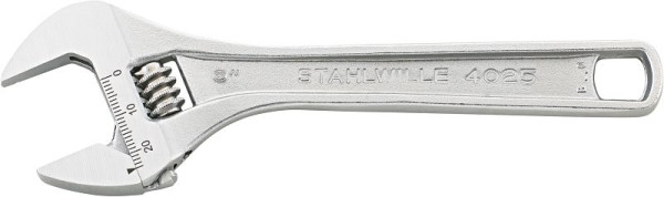STAHLWILLE Einmaulschlüssel, verstellbar Nr.4025 Größe 12 max. Schlüsselweite 39 mm, 22°, 40250112
