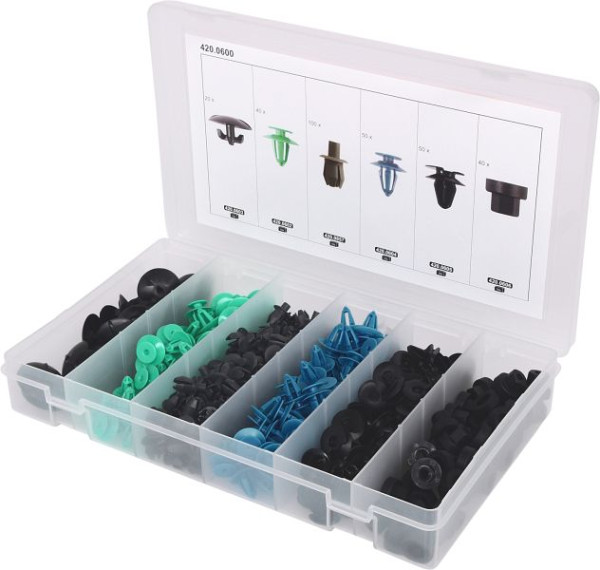 KS Tools Befestigungs-Clip-Satz für Opel, 300-teilig, 420.0600