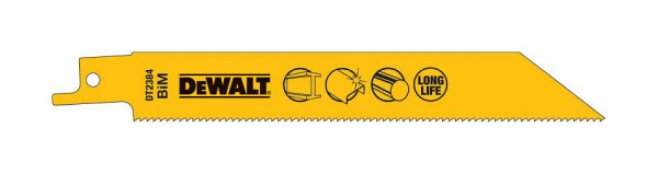 DeWalt Säbelsägeblatt BIM Metall 152mm, VE: 5 Stück, DT2384-QZ
