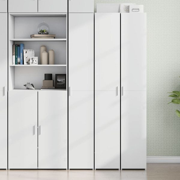 vidaXL Highboard Weiß 30x42,5x185 cm Holzwerkstoff, 3281392