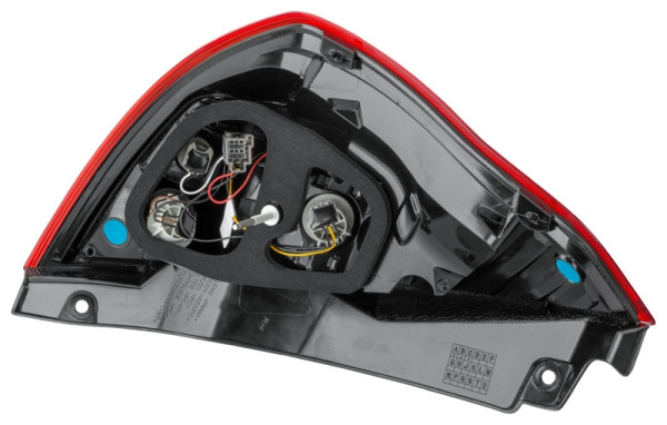 HELLA Heckleuchte, Hybrid, für u.a. Ford Fiesta VI (CB1, CCN), ECE, für Rechtsverkehr/für Linksverkehr, rechts, 2SD 354 850-021