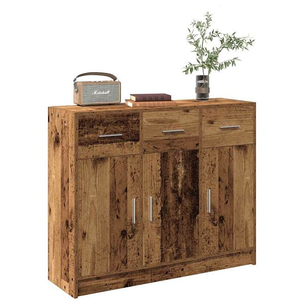 vidaXL Sideboard Altholz-Optik 91x28x75 cm Holzwerkstoff, 855894