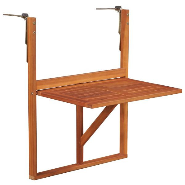 vidaXL Balkon-Hängetisch 64,5x44x80 cm Massivholz Akazie, 44118