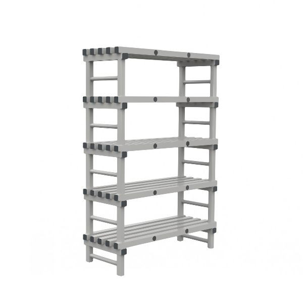 REA Grey Euro-Regal 1200(L)x500(T)x1850(H)mm mit 5 Ständern, 308.281