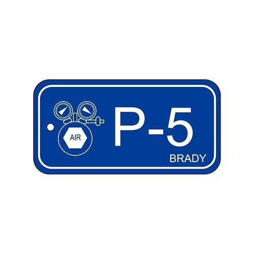 Brady Anhänger für Energiequellen, Pneumatik, Beschriftung P5, VE: 25 Stück, 311914