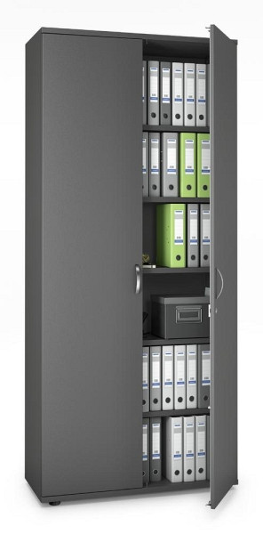 Deskin Flügeltürenschrank MULTI M pro, Anthrazit, 1000 x 420 x 2250 mm, 332879