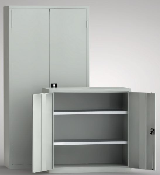 KLW Aktenschrank 1000x950x605mm (HxBxT), 2 verzinkte Fachböden (80 kg), alle 20mm verstellbar, 7FN-LA1000TD-0194XRB