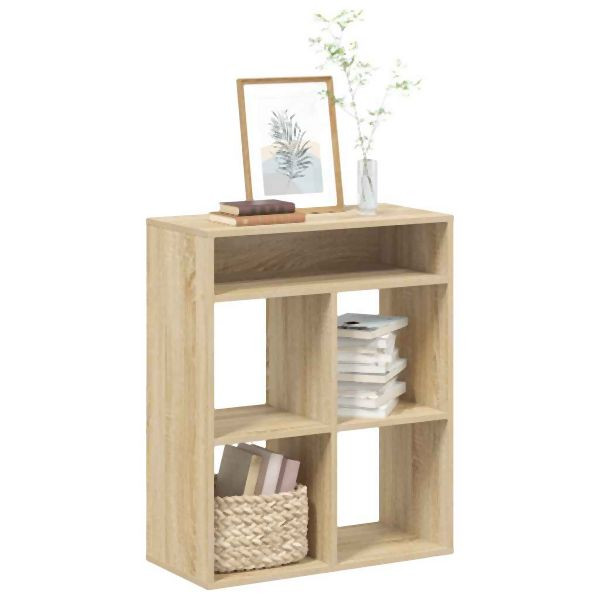 vidaXL Bücherregal Sonoma-Eiche 66x31x80 cm Holzwerkstoff, 860294