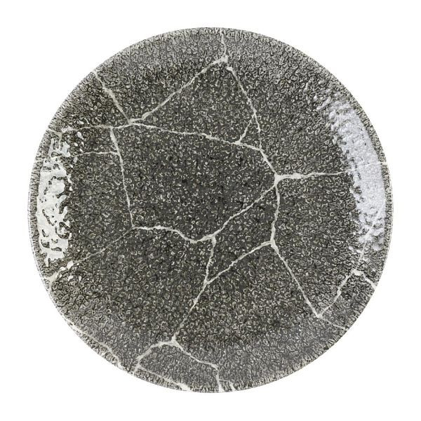 Churchill Studio Prints Kintsugi Quartz Black Coupe-Teller, 165 mm, (12 Stück), DX807