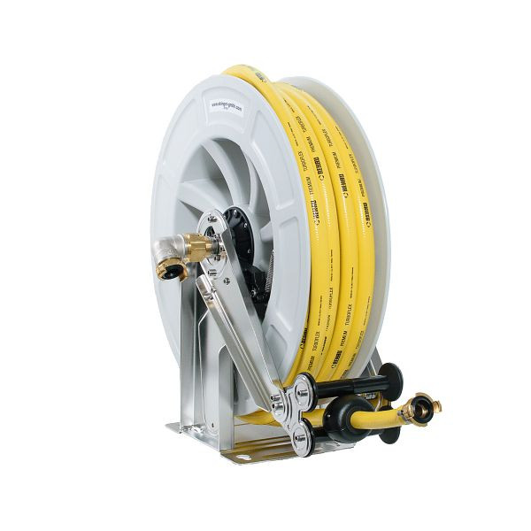 Ebinger Schlauchaufroller OSK 500 mit ABS-Kunststoffgehäuse, Rahmen und Achse in Edelstahl, Medium: Kaltwasser, 20 m Schlauch, 1/2" IG Anschluss, 3.504.102