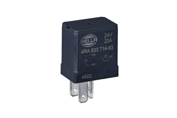 HELLA Relais, Arbeitsstrom, 24V, 4-polig, Schließer, 4RA 933 714-631