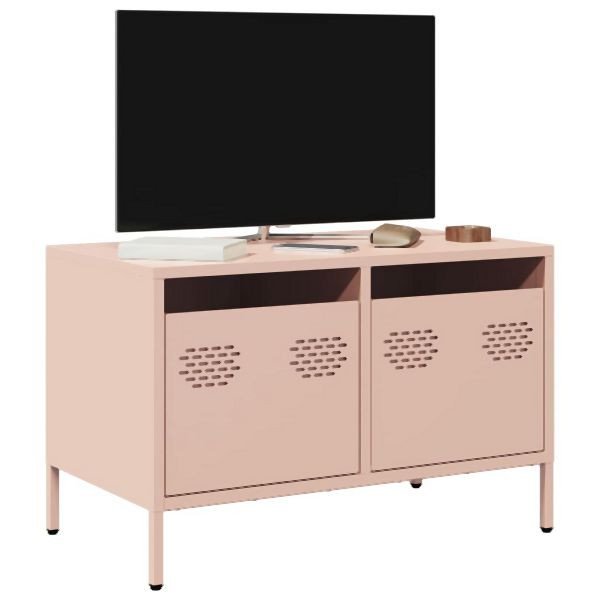 vidaXL TV-Schrank Rosa 68x39x43,5 cm Kaltgewalzter Stahl, 851233
