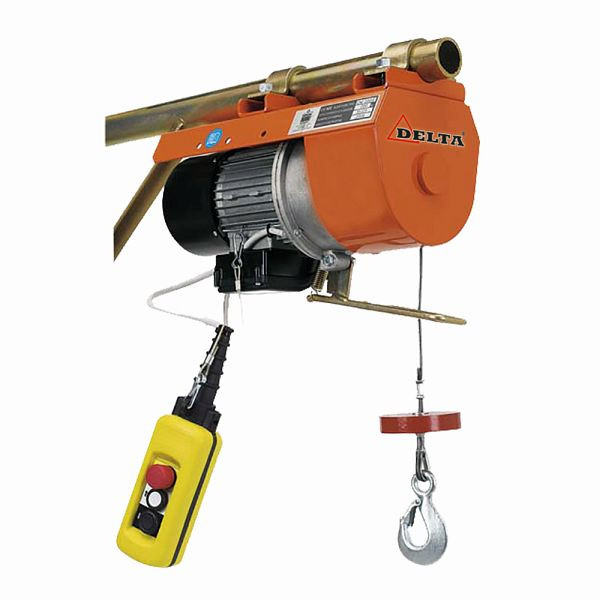 DELTA Elektrische Seilwinde Typ DM 230V, 21m/min, 0,15t mit 16m Hubhöhe, DI.0.DM.150