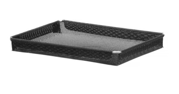Hendi Hochgeschwindigkeits-Backblech, Antihaftbeschichtung, verstärkt, Perforierte, Schwarz, 290x190x(H)30mm, 808351