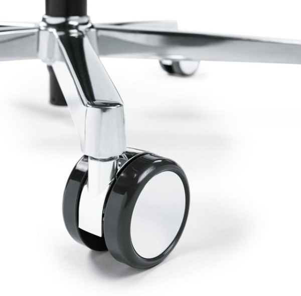 Deskin Universal-Rollen, verchromt, 65 mm Durchmesser, Polyamid, Radscheiben verchromt, 281456