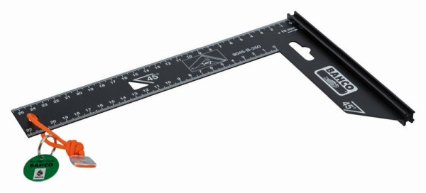 Bahco Winkel, brüniert, mit Dyneema-Kordel für Arbeiten in der Höhe, 250 mm, TAH9045-B-250
