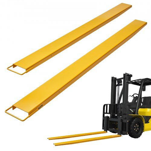 VEVOR 2er-Set Gabelverlängerungen 2440 mm Zinkenverlängerung 1,815t Tragfähigkeit Gabelzinken Q235, Kompatibel mit 152,4 mm Gabeln, JZHCTYTS96INFKR8HV0