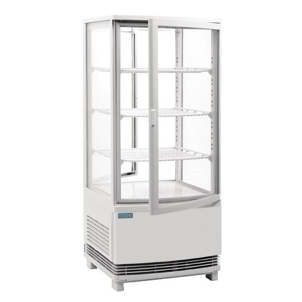 Polar C-Series Energiesparender Kühlschrank mit Gebogener Tür Weiß 86 Liter, CX576