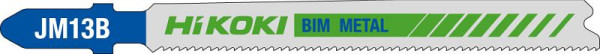 HiKOKI Stichsägeblatt Metall BIM JM13B/T121AF, VE: 5 Stück, 750091
