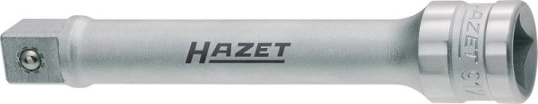 Hazet Verlängerung, Vierkant hohl 12,5 mm, Vierkant massiv 12,5 mm, Mit Kugelsicherung, Abmessungen / Länge: 123 mm, 917-5
