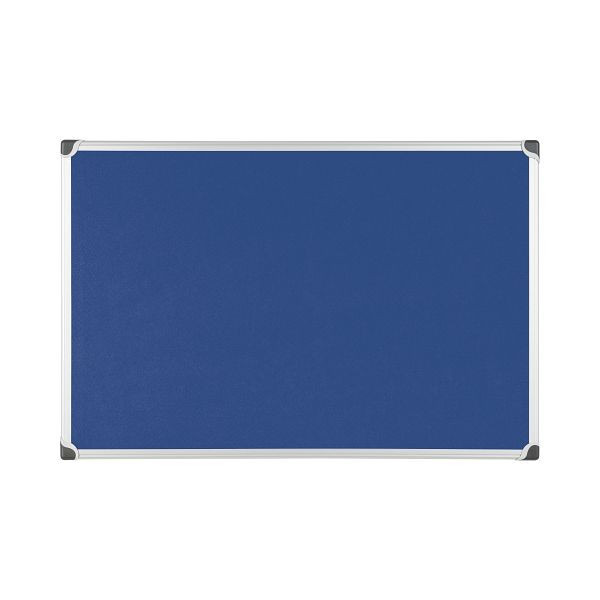 Bi-Office Maya W-Series Filztafel Blau mit Aluminiumrahmen 120x90cm, FA0543178