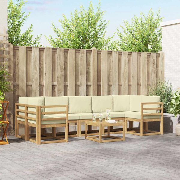 vidaXL Outdoor-Sofagarnitur 6-teilig, 3387369, 8721288778772