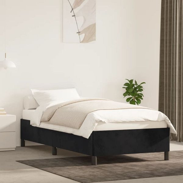 vidaXL Bettgestell Schwarz 80x200 cm Samt, 347290, 8720287173397