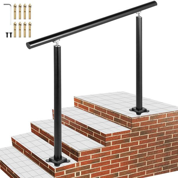 VEVOR Treppengeländer 3 Fußaußen Geländer aus Aluminium, LZLTFS4YCYGHSDLZ1V0