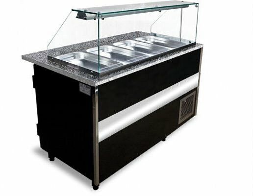 Igloo Salatvitrine Gastroline mit 386 Liter Volumen, 1000x800x850 mm, GL107