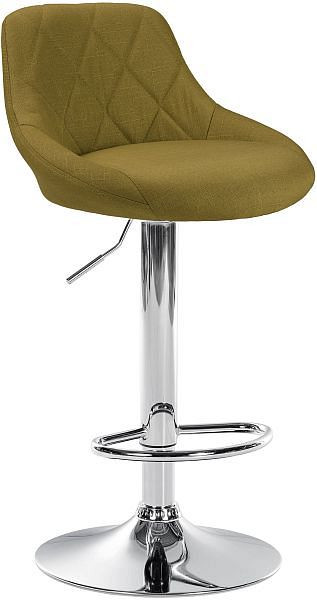 CLP Barhocker Lazio Stoff chrom, grün, 102682734, 4251380487967