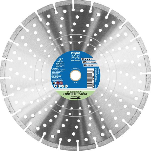 Pferd Diamant-Trennscheibe DS 350 x 2,8 x 25,4 SG, 68000048