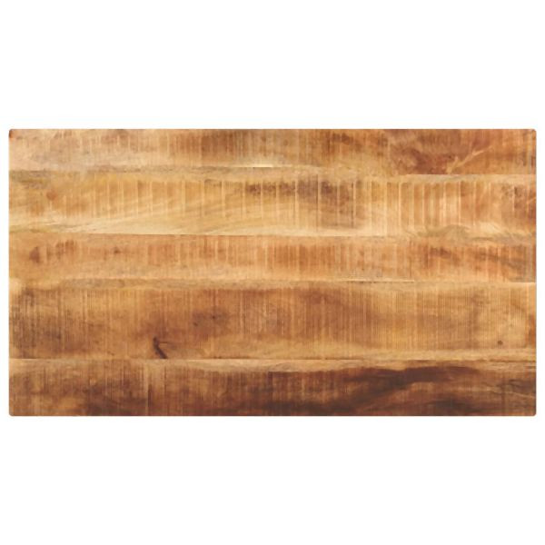 vidaXL Tischplatte 110x70x2,5 cm Rechteckig Raues Massivholz Mango, 371347