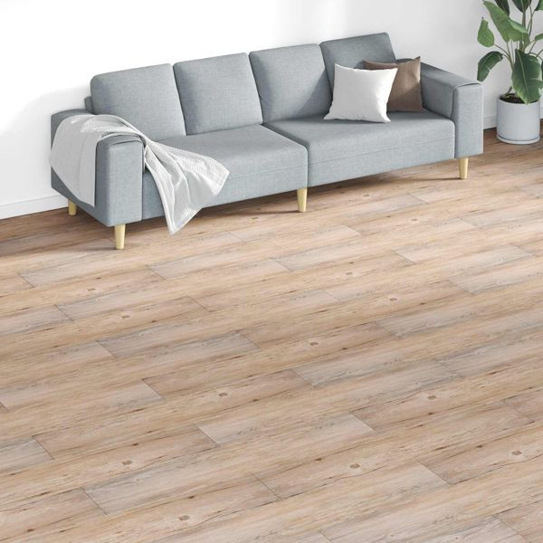 vidaXL Bodenplanken 18-teilig Braun 5,26 m² PVC, 42046249