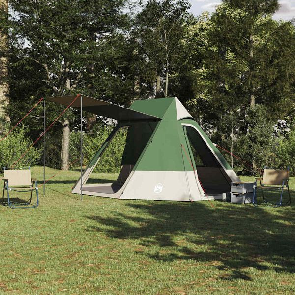 vidaXL Campingzelt Grün 482 x 360 x 227 cm Polyester, 42001187