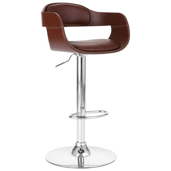 vidaXL Barhocker Braun Kunstleder, 287405, 8719883795898
