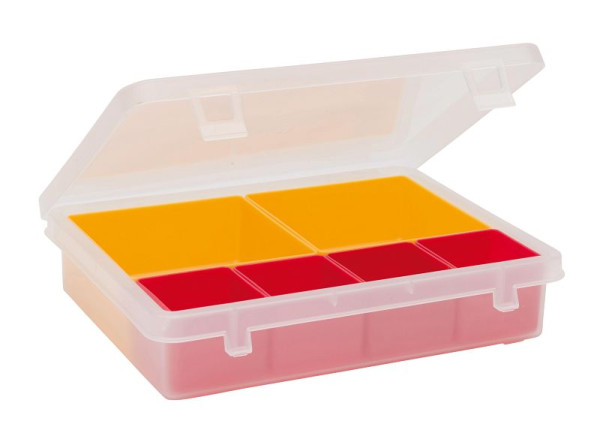 LA-KA-PE Sortimentskasten 8.05, transparent, Inhalt: 2 Stück 99x99x40 / 4 Stück 49x49x40, VE: 10 Stück, 80500 10 00