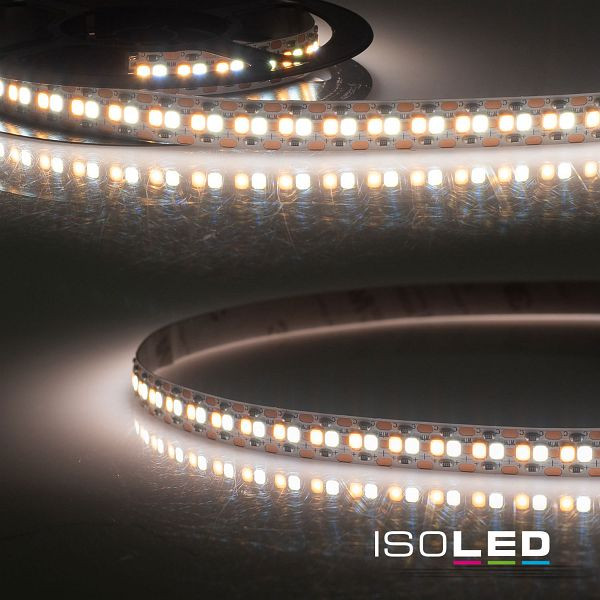 ISOLED LED CRI923/960 Linear10 CCT Flexband, 24V DC, 10W ww + 10W kw, IP20, 5m Rolle, 240 LED/m, 115698