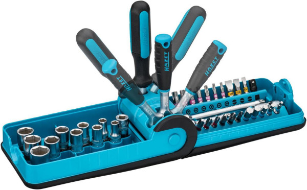 Hazet Steckschlüssel- und Bit Satz „Smart Case“, Anzahl Werkzeuge: 38, HP-Ausführung, 856-1HP