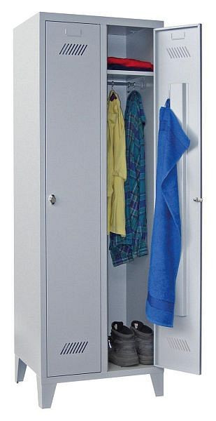 Pavoy Kleiderschrank mit Füßen 1850/500/600, 2 Abteile, Drehriegelverschluss, 60201-213-032-735
