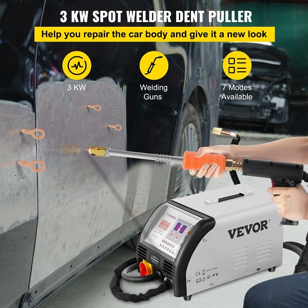 ECUTEE Auto Ausbeulwerkzeug Set – Dellenlifter Mit 6 Klauenhaken & Zubehör Für Karosserie-Reparatur