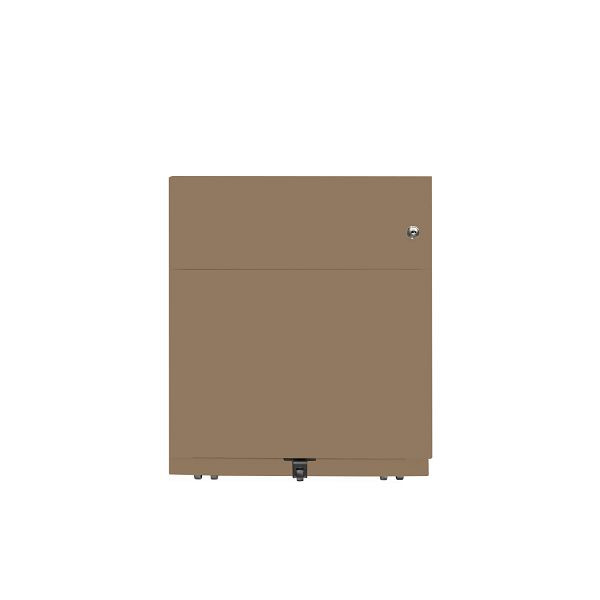 Bisley Rollcontainer Note™, 2 Schubladen, Tiefe 565 mm, Griffleiste, 668 coffee, NWA59M7SF668