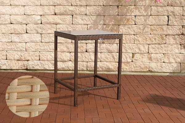 CLP Gartentisch Alia, sand, Polyrattan, 302735, 4251563440833