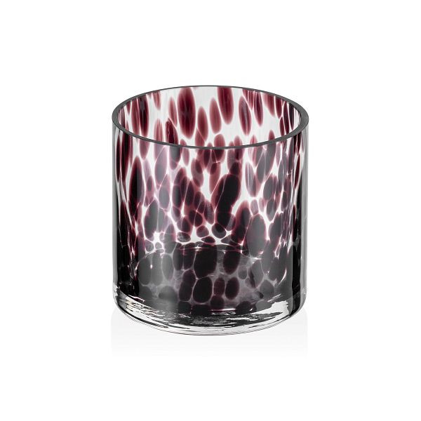 WAS Teelichtglas Sprinkles Bramble YUYU, Ø 9 cm, Höhe 9 cm, Glas, 4104009